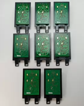 At-2051 Advancetec Industries Inc. Lot Of 8 Ifd 7.2v Conditioning Charger Battery Adapter Plates