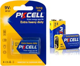 Gr169 Alltopbargains Gr169- 6 Pack Long Life 9v Batteries 9 Volt Super Heavy Duty Battery Variable Blue