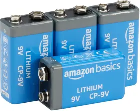 Amazon Basics 840083651030 4-pack 9 Volt Lithium High-performance 4 Count Pack Of 1