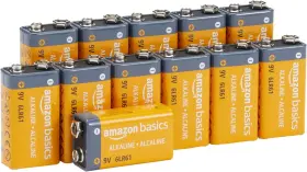 6lr61 Amazon Basics 840095889056 12-pack 9 Volt Alkaline Performance 12 Count 9v/6lr61