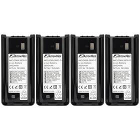 Arrowmax 4ps-akcl0069-2600-d 4 Packs Replace Battery For Kenwood Nx-1200 Nx-240 Nx-340m2 Tk-2200p
