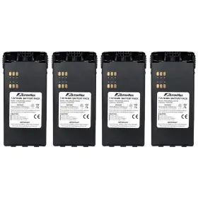 4ps-amcm9008-2500-d Arrowmax 4 Packs Amcm9008-1600-d Battery For Motorola Ht750 Ht1250 Gp328 Gp338