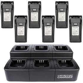 Arrowmax Cb6amcl44972500d Battery And Charger Combo For Motorola Cp200 Mototrbo Cp200d Ep450