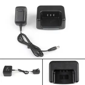 E002-c095 Artudatech 1set Desktop Battery Charger Fit For Tyt Md-380 Two Way Radio Plug A6