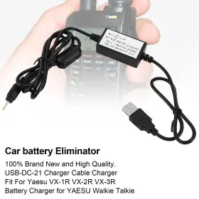 Usb-dc-21 Artudatech E002-c161 Cable Charger For Vx-1r Vx-2r Vx-3r Battery Walkie Talkie