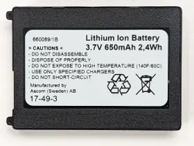 660089 Ascom 660089/1b Original Battery For A51 A/p71 Pti Uhf Li-ion New