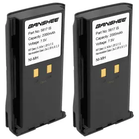 Tk-5400 Banshee 5617is 2 Pack Of 7.5v 2000mah Intrinsically Safe Batteries For Kenwood