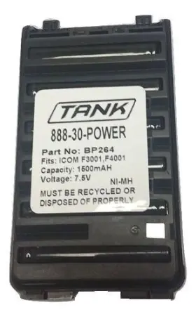 Ic-f3001 Banshee 840894122361 Bp-264 1500mah Ni-mh Battery For Icom F4001 F3003 F4003 T70 By Titan