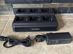 Baofeng 545325715074 Six Way Multi Unit Charger Radio Station - Fast Shipping