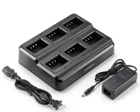 715-100-six5r-a Baofeng Six Way Charger Dock For Uv-5r Bf-f8hp Uv-5x3 Battery Walkie Talkie