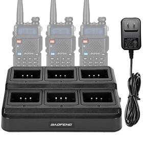 Baofeng 755745220861 Uv-5r Six-way Charger Base Multi Unit Charging Station For Uv-5g