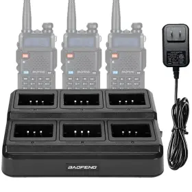Uv-5g Baofeng 755745220861 Uv-5r Six-way Charger Base Multi Unit Charging Station For Uv-5g Baofeng 755745220861 Uv-5r Six-way Charger Base Multi Unit Charging Station For