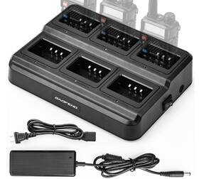 Baofeng Bl-5x6 Six Unit Charging Station For Bf-f8hp Uv-5r Uv-5rpro Uv-5x3 Walkie Talki