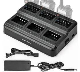 Uv-5rpro Baofeng Bl-5x6 Six Unit Charging Station For Bf-f8hp Uv-5r Uv-5x3 Walkie Talki