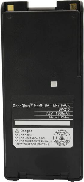 Bat-bp-210-a 1800mah Replacement Two-way Radio Battery Packs Bp-209 Bp-210 Bp-222 B