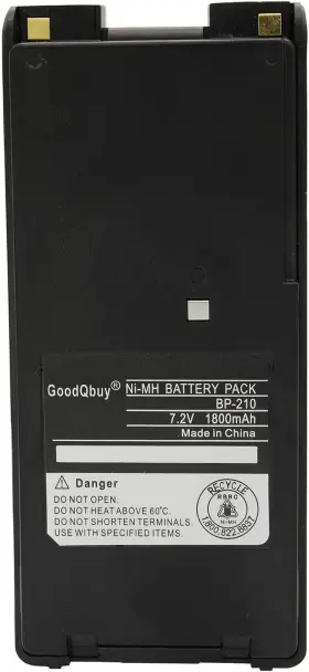 Bat-bp-210-a  1800mah Replacement Two-way Radio Battery Packs Bp-209 Bp-210 Bp-222 B