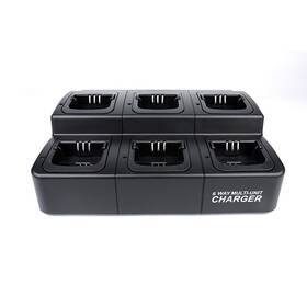 Bommeow Bm6r4138-120-v4 6 Unit Bank Charger Compatible With Motorola Cp200 Cp200d Ep450 Pr400