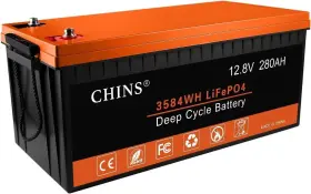 Laf12280  Chins Lifepo4 Battery 12v 280ah Lithium Built-in 200a Bms 6000 Cycles