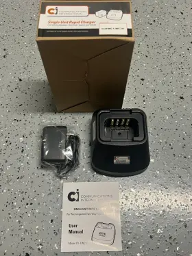 Ec1-mc3a Ci Communications Com Single Unit Rapid Charger M/a-com Kpc300 Kpc400 Lpe200 - New