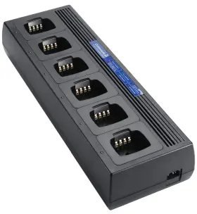 Cp100d Commountain 307792329457 Six Unit Charger Compatible For Motorola Radios Cp185 And Batteries Pm