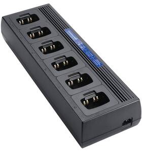 Commountain Pmpn4184 Six Unit Charger For Motorola Radio Bpr40 Bpr40d Compatible With Batteries P
