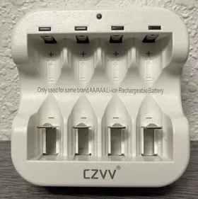 Hwd20-czvv-j818q022 Czvv Q022 Rechargeable Li-ion Aa Battery Charger With Charging Cord No Batteries