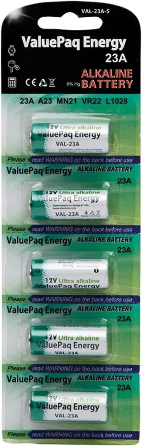 Val-23a-5 Dantona Valuepaq Energy 23a Alkaline Cylindrical No Size Multicolor