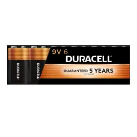 Duracell 041333045559 Coppertop 9v Battery 6 Count Pack Of 1 -