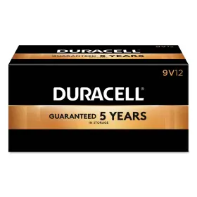 Durmn1604bkd Duracell - Coppertop 9v Alkaline Batteries 12 Count Pack Of 1 Black/copper
