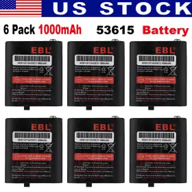 Hknn4002 Ebl 614409019527 6 Pcs 1000mah 2-way Radios Battery 53615 For Motorola T5920 T5950 Mj270