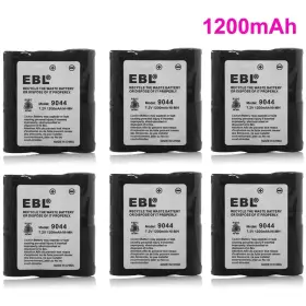 Hnn9044 Ebl 747180881332 6pack 1200mah 7.2v Ni-mh Battery For Motorola Sp21 Sp10 P50 Sp50 Radio