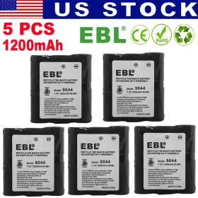 Hnn9044a Ebl 747180909401 5x 1200mah Battery For Motorola Hnn9056 Spirit Sp10 Sp21 Sp50 P60