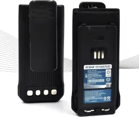 Elxjar 705353085833 2-pack 7.2v 1500mah Li-ion Battery Replacement For Portable Two-way Radio