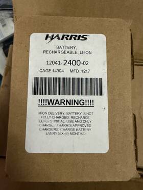 Harris 14304-12041-2400-02 Genuine Prc 152 Radio Li-ion Rechargeable Battery 14304-2400-02 7.0 Ah