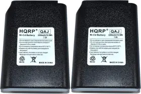Hqrp 8877732409242 2-pack 7.5v 2200mah Battery Replacement For Motorola Saber Series Two-way Radio