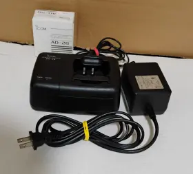 Ks117-a Icom Bc-79 Battery Charger Power Adaptor Desktop Ad-28 Insert Lights Up