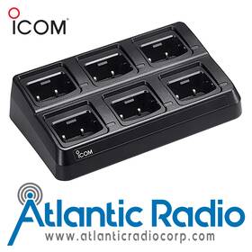 Icom Bc238 6-unit Rapid Gang Charger Base For M37 Marine Radio