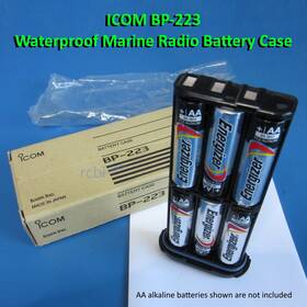 Icom Bp-223 Aa Battery Case Ic-m2a Ic-m21 Ic-m31 Ic-m32 Ic-m34 Ic-m90e Ic-gm1600
