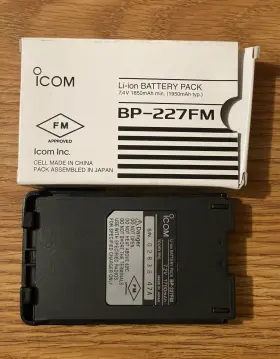 Bp-227fm Icom Li-ion Battery Pack 7.4v / 1850mah Usa Seller