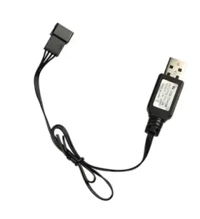 7.4v-sm-4p Jiechun Sm-4p Charger For Rc Car 7.4v Li-ion Battery Usb Charging Cable 2-pack