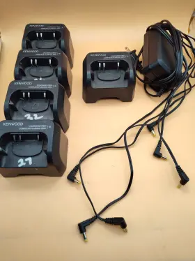 Ksc-50cr Kenwood Kcs-30 Rapid Chager With Ac Supply Lot Of 5 For Kx-p500