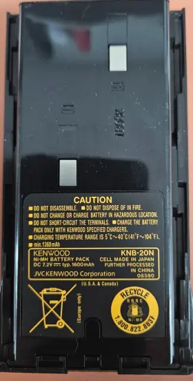 Knmb-20n Kenwood Knb-20n Ni-mh Battery Pack 1600 Mah
