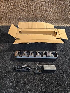 Kenwood Ksc-50 Ksc-506 Six-unit Rapid Charger Black For Knb-81l Pkt-300 Series