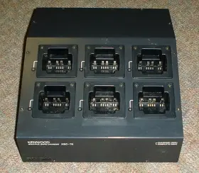 Ksc-76 Kenwood Multiple Radio Rapid Battery Gang Charger 6 Slot Bay Bank Ksc76