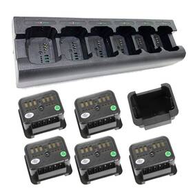 Maximalpower 878254003746 Rc Mini600-rbpod-mini-k2435 2-way Radio 6 Way Tri Chemistry Charger For Kenwo