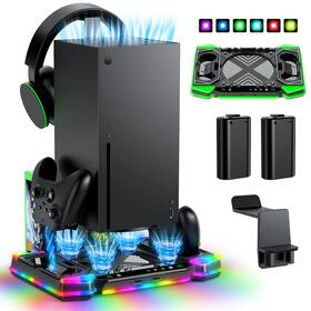 Meneea B0d5hfs6s6 Upgraded Charger Stand Cooling Fan For Xbox Series X Dual Wireless Charg