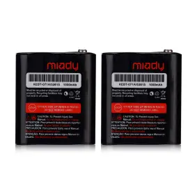Miady 606314504762 Pack Of 2 Two-way Radio Rechargeable Batteries 3.6v 1000mah For Talkabout Mot