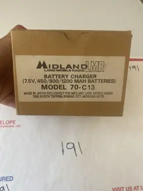 70-c13 Midland New Old Stock Land Mobile Radio Battery Charger Unused