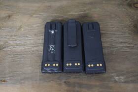 Motorola Nntn4438b Impres Two-way Radio Batteries Lot Of 3 Black Ntn8295a Oem