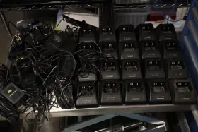 Ntn7212b Motorola Lot Of 20 Rapid Battery Chargers Xts5000 With Power Adapter